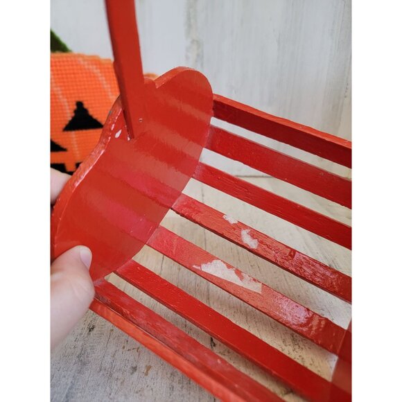 Vintage pumpkin basket set Halloween home decor Jack O'Lantern - Picture 10 of 16